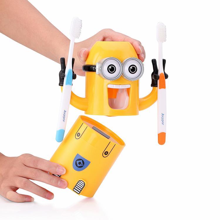 BỘ NHẢ KEM ĐÁNH RĂNG MINION - NHẢ KEM ĐÁNH RĂNG TỰ ĐỘNG MINION