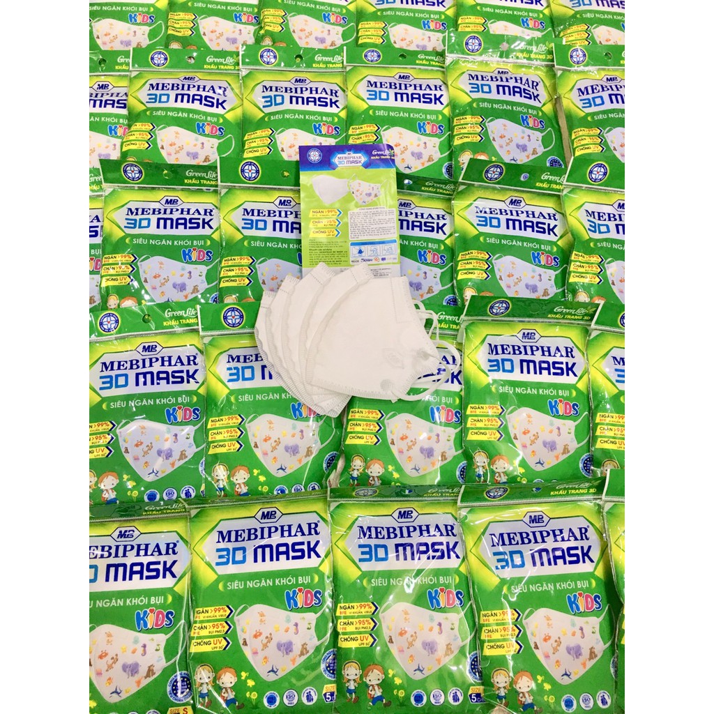 [Hết] KHẨU TRANG MEBIPHAR 3D MASK [KID] 5 CHIẾC/TÚI | BigBuy360 - bigbuy360.vn