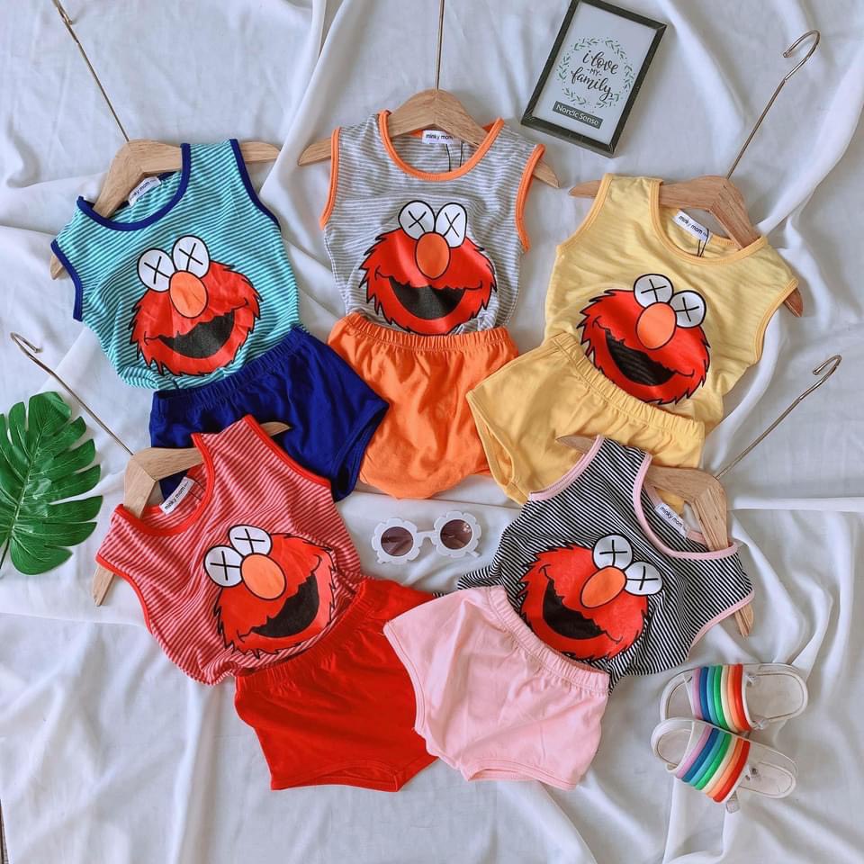 [Siêu Sale] BỘ CHIP SOC MINKY MOM THUN LẠNH DỆT CAO CẤP BÉ TRAI BÉ GÁI SIZE 4-14KG(CS)