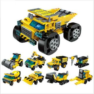 Bộ lắp ráp lego 8 trong 1 xếp hình xe xây dựng