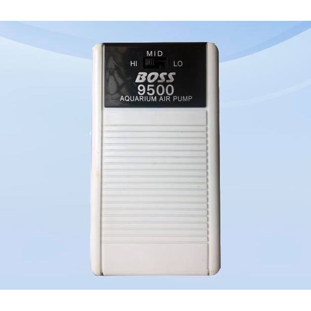 Máy oxy 2 vòi Boss 9500 siêu êm cho hồ cá cảnh