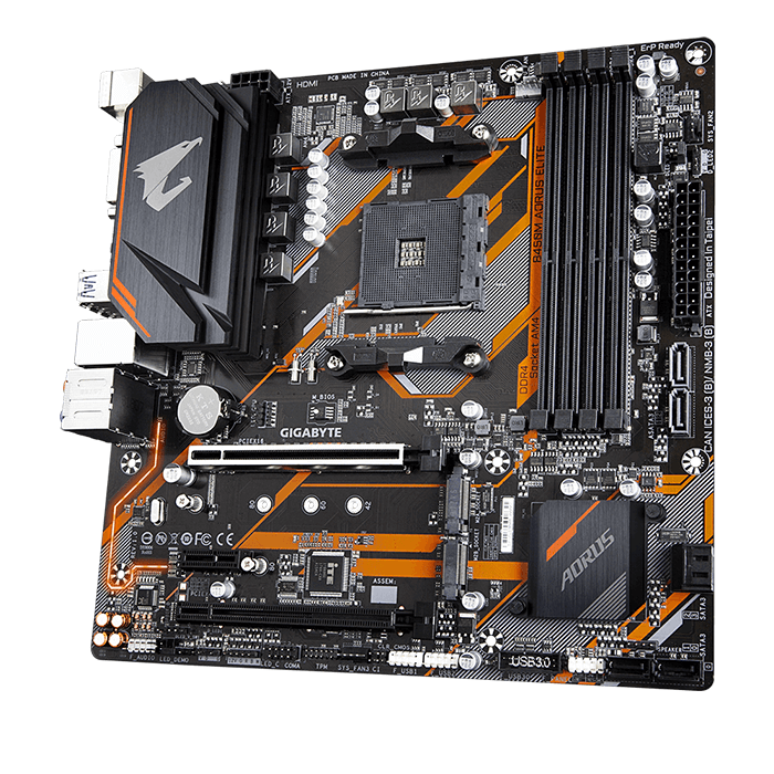 Bo Mạch Chủ Mainboard Gigabyte GA-B450 Aorus Elite - Hàng Chính Hãng BH 36 Tháng