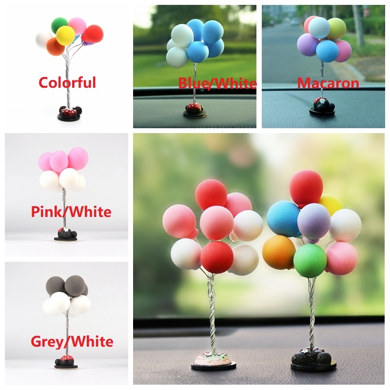 Cute colorful balloon model car decoration nOF2