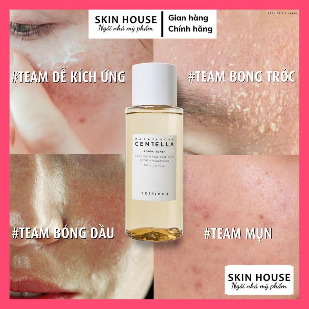 Nước hoa hồng rau má SKIN 1004 - Nước Hoa Hồng Hỗ Trợ Phục Hồi, Tái Tạo Da Chiết Xuất Rau Má skin 1004