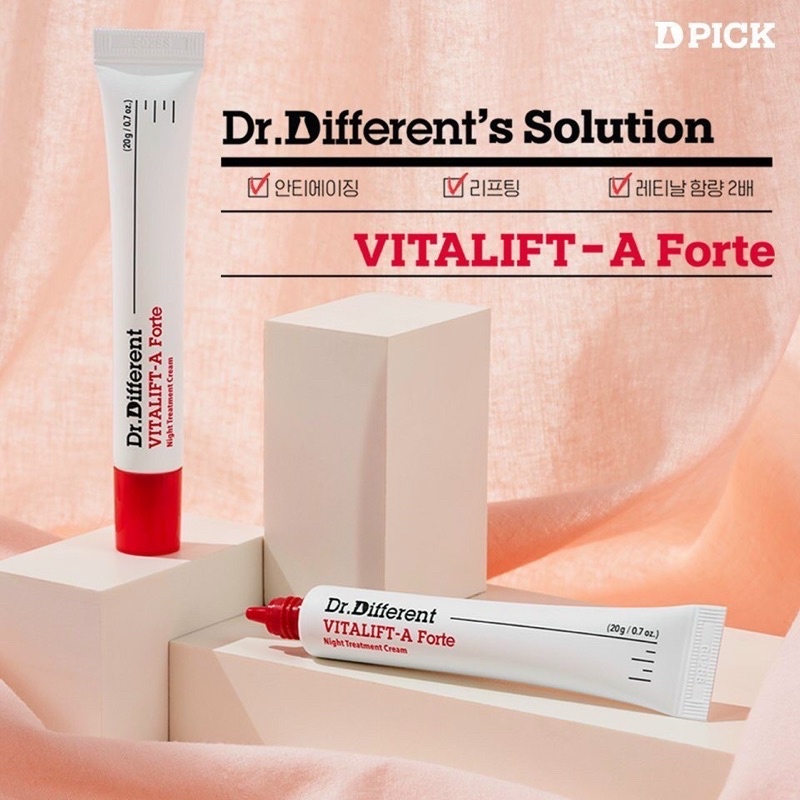 Kem dưỡng da Dr.different Vitalift A Forte Cream 0,1% (Retinal 0.1%)