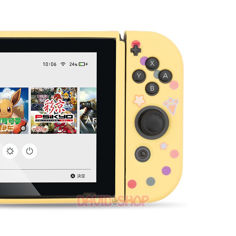 Ốp lưng + case Joy-Con chủ đề Gà Con Vào Bếp dẻo cao cấp hãng Geekshare cho Nintendo Switch