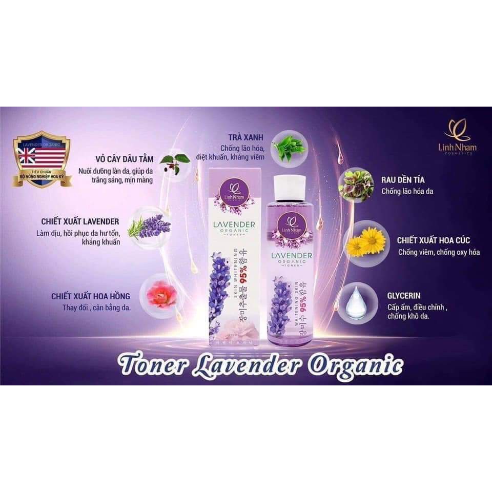 Nước hoa hồng Lavender Organic Linh Nhâm | BigBuy360 - bigbuy360.vn