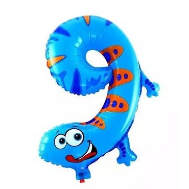 Bong bóng lá nhôm hình số 0-9 16 inch họa tiết hoạt hình dành cho trang trí tiệc sinh nhật của bé