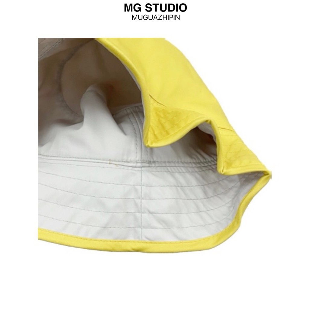 Mũ Tai Bèo Mg Studio Vải Nylon Đội Được Hai Mặt Màu Trơn Dễ Thương