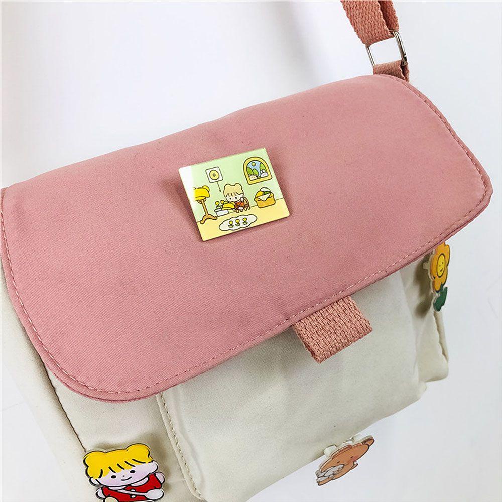YEW Túi Đeo Chéo Canvas Dễ Thương Xinh Xắn Cao Cấp