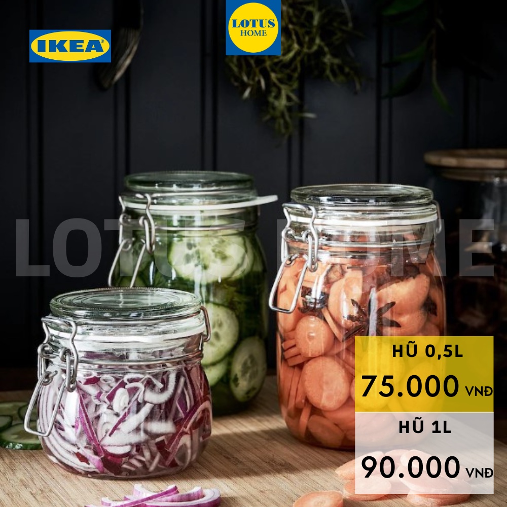 Lọ hũ thủy tinh Korken IKEA