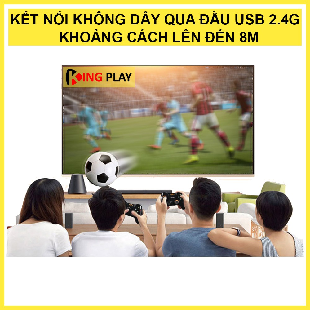 Tay cầm chơi game không dây PXN 9603 – Tay cầm chơi game PC Laptop /Điện thoại Android /TV – Kết nối không dây USB 2.4g