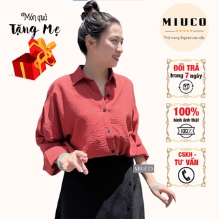 Áo sơ mi thiết kế tặng mẹ, kiểu dáng trẻ trung thanh lịch, màu sắc thời trang DƯỚI 65KG  |ASM-TH22| MIUCO