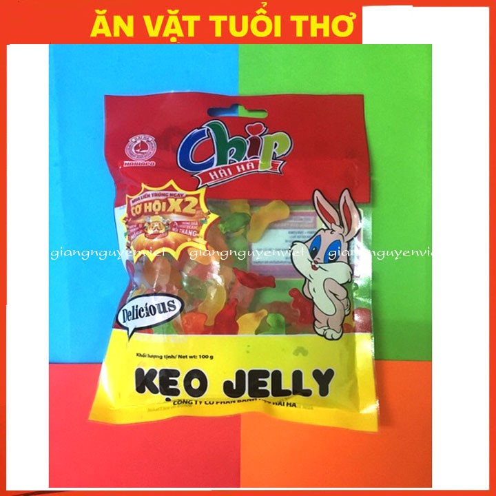 Kẹo dẻo chíp chíp Hải Hà gói 100g/gói ăn ngon ngon thơm thơm