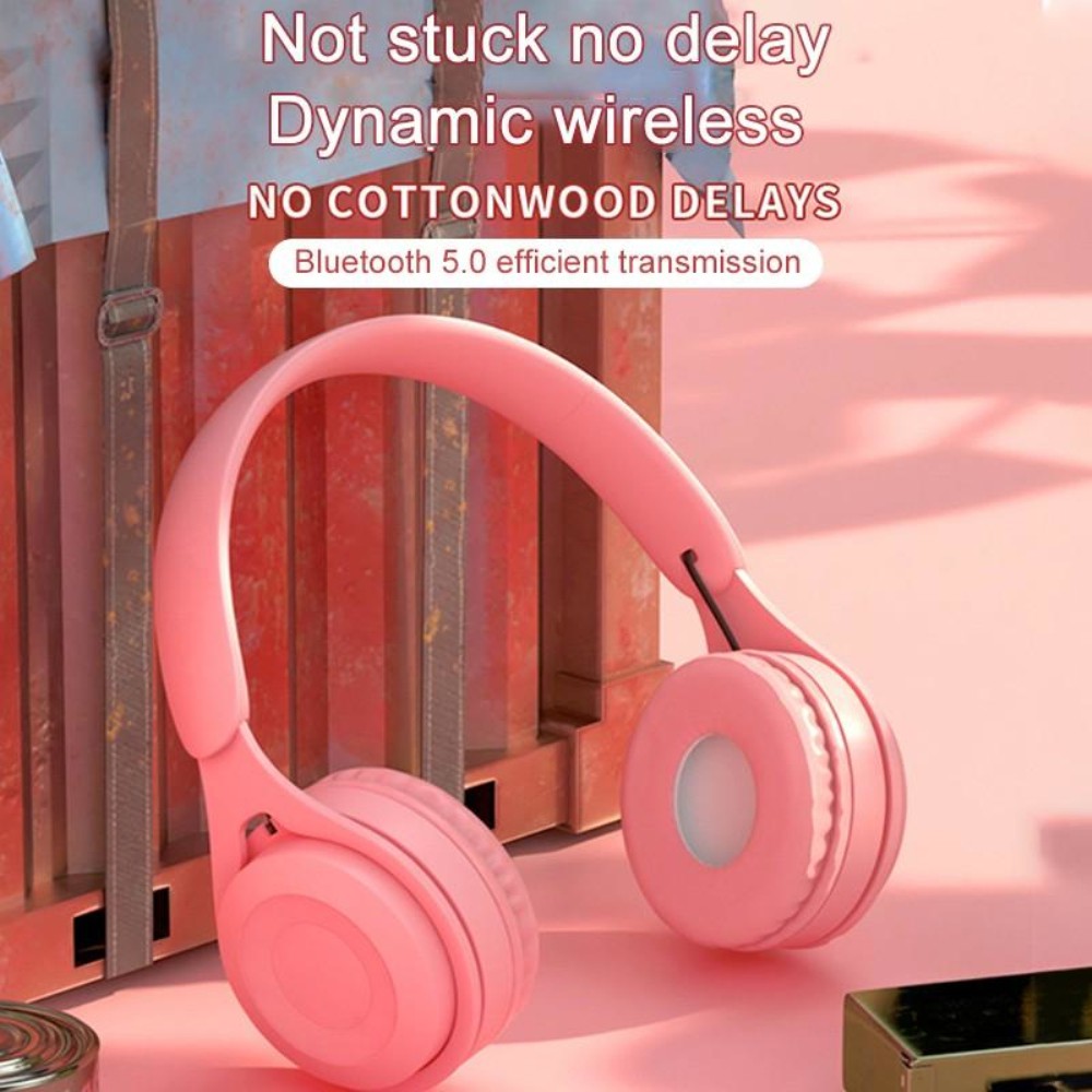 Tai nghe Macaron Tai nghe Bluetooth 5.0 Tai nghe không dây HiFi Stereo Tai nghe không dây với micrô Tai nghe