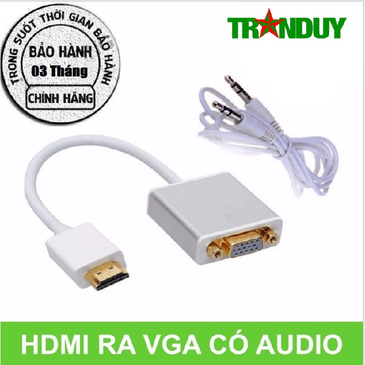 Cáp chuyển HDMI sang VGA có audio