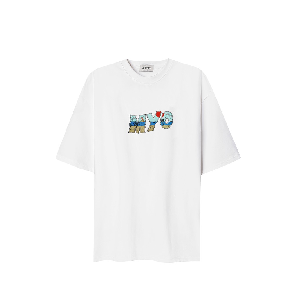 Áo Phông MYO Vải Cotton Thêu Hình Summer