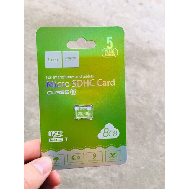 Thẻ Nhớ MICRO SDHC Hoco 8GB Class 10 75MB/S Chống Nước - BH 5 Năm - Hưng Long PC