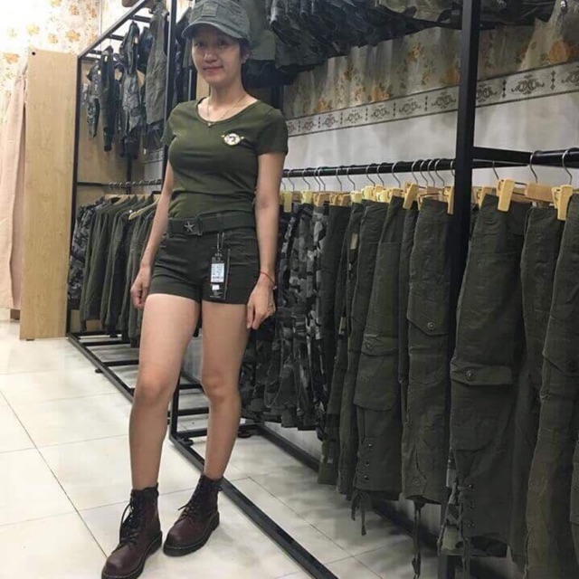 Áo thun lính xanh cho nữ