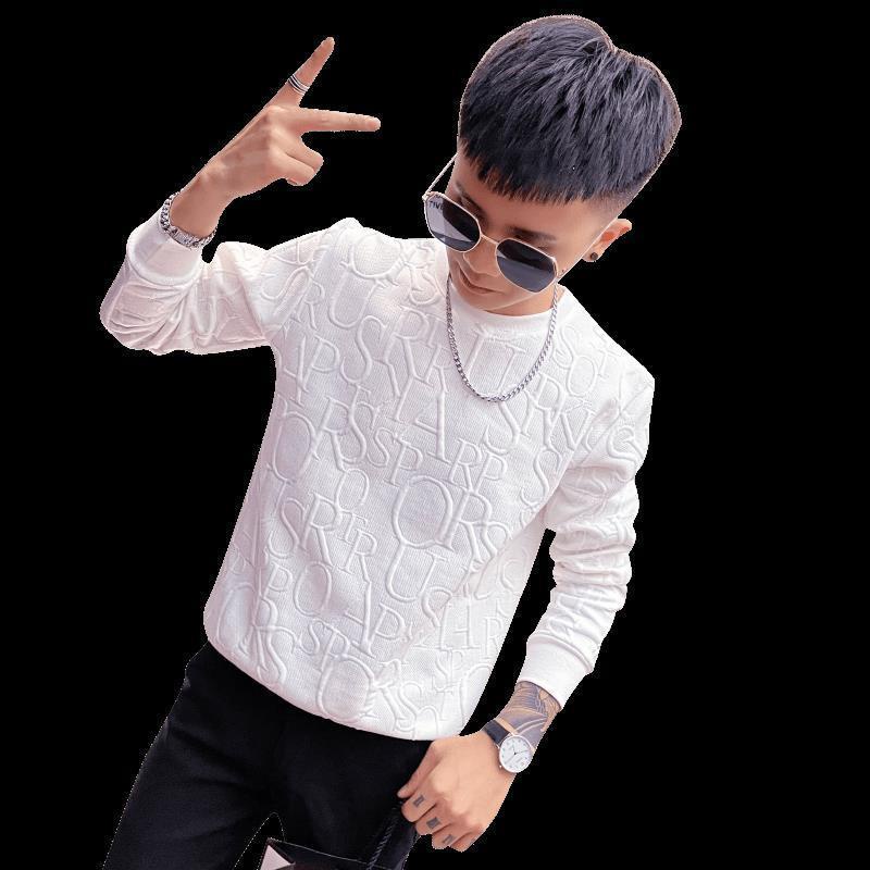 Áo Thun Nam Dài Tay Cổ Tròn In Chữ