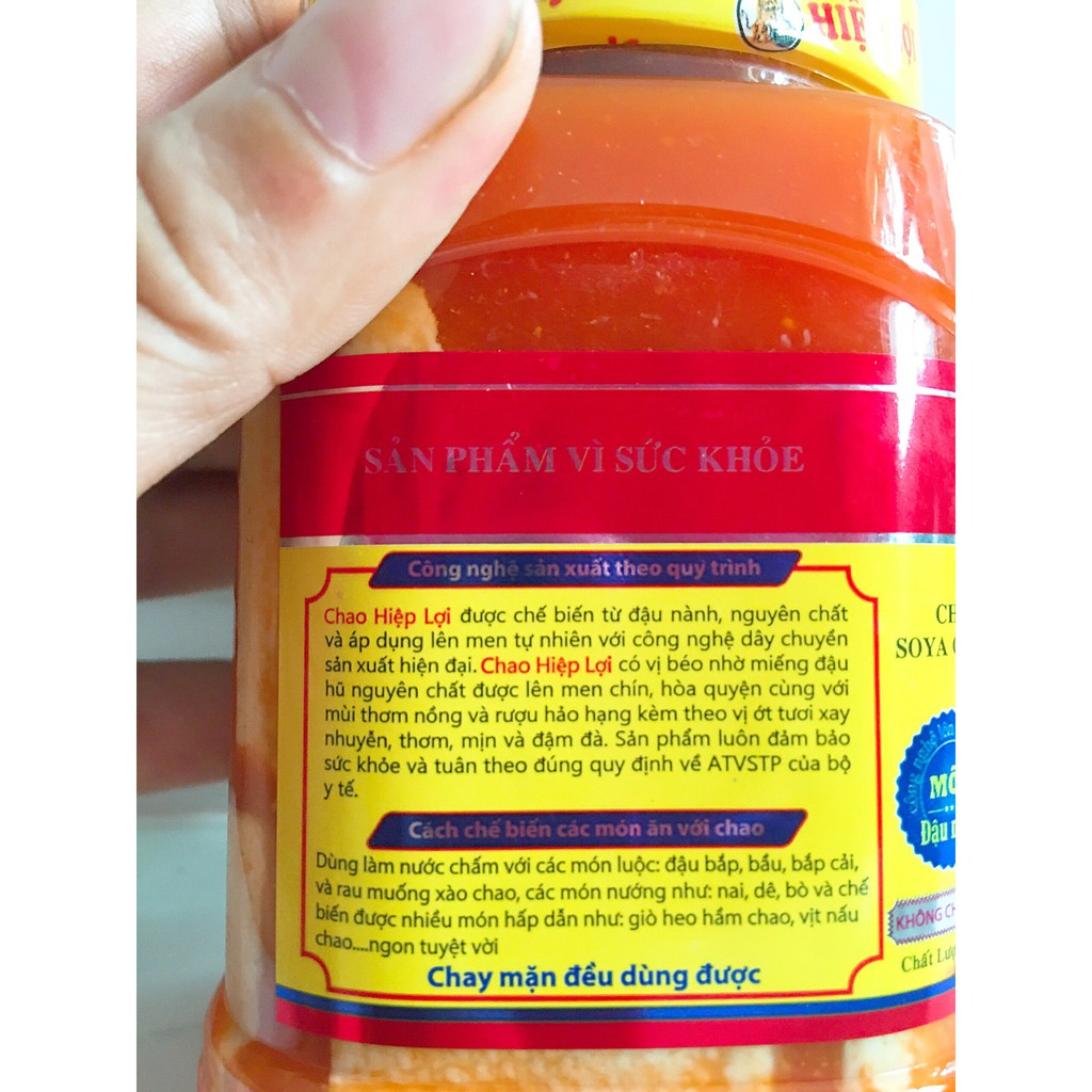 Chao khoai môn/chao môn đậu nành Hiệp Lợi hũ 370g, siêu béo, siêu thơm ngon
