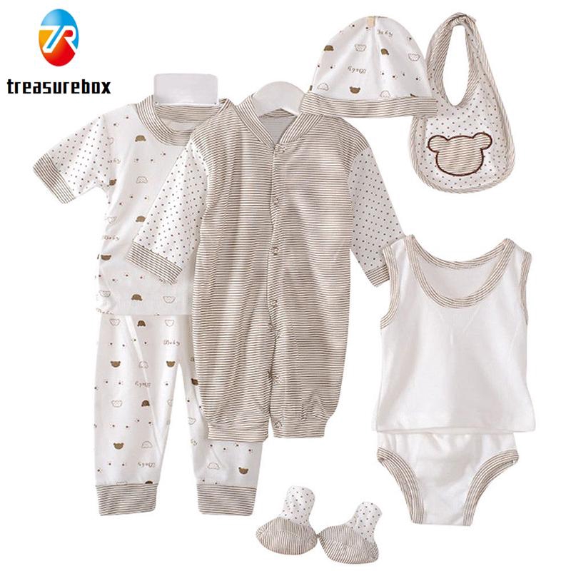 Set Jumpsuit Chất Cotton + Nón Cho Trẻ Sơ Sinh