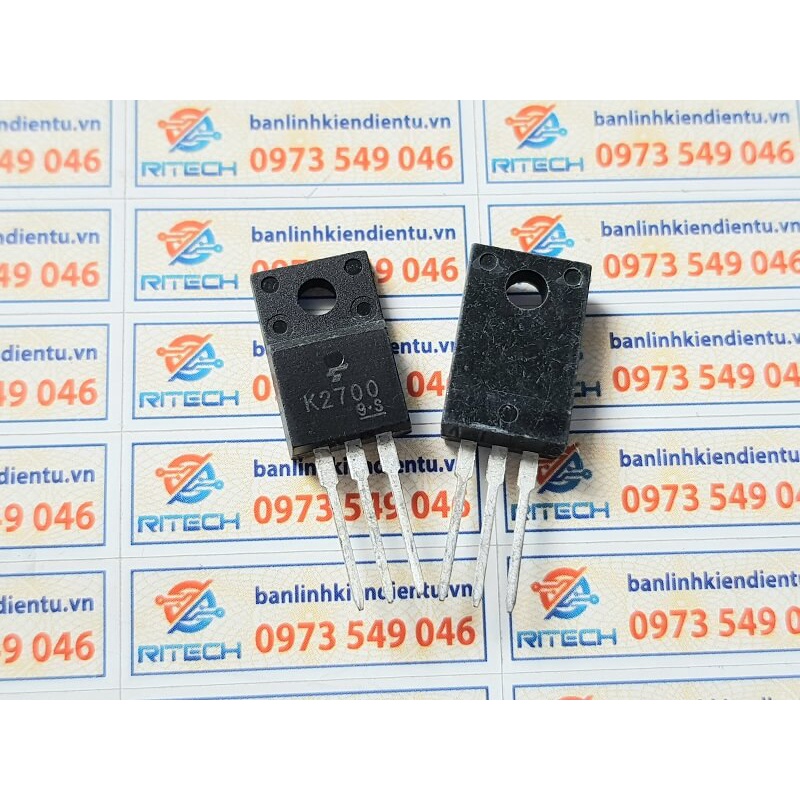 [Combo 4 chiếc] K2700, 2SK2700 Mosfet Kênh N 3A-900V TO-220