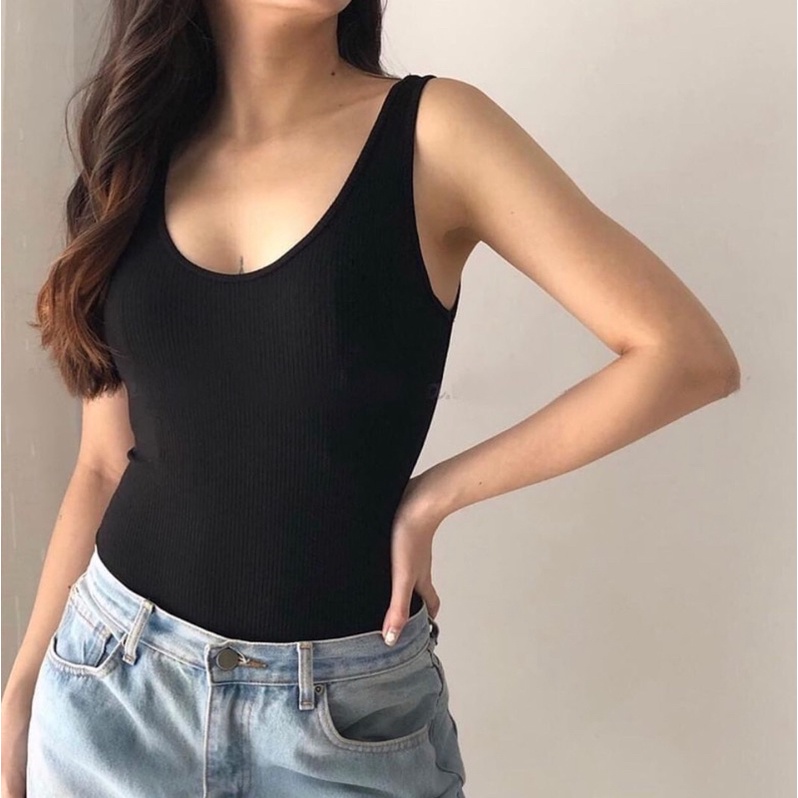 BEUCLOSET - Bodysuit thun gân nút bấm F21 | BigBuy360 - bigbuy360.vn