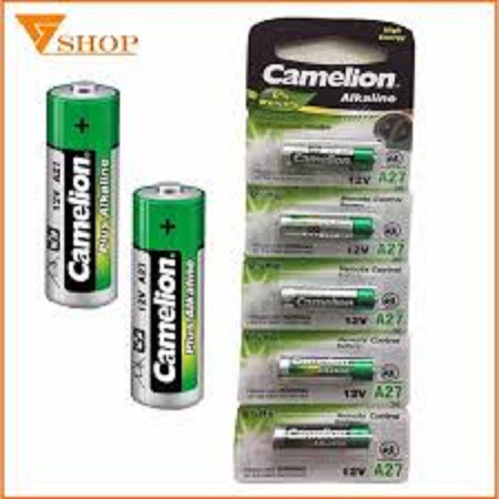 1 vỉ 5 viên pin 12V A27 Camelion - date 10.2024