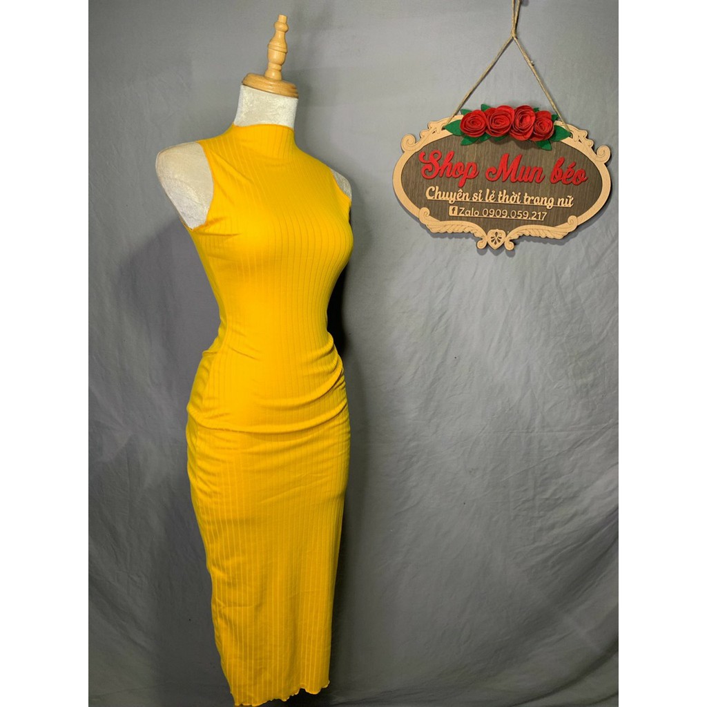 [MẪU MỚI] Đầm Body Phom Dài Cổ Lọ Chất Thun Gân Thích Hợp Mặc Đi Chơi Đi Dạo Phù Hợp Với Mọi Phong Cách | BigBuy360 - bigbuy360.vn