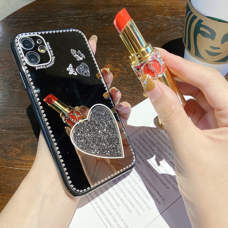 Ốp Điện Thoại Tráng Gương Hình Trái Tim Màu Kẹo Cho Oppo Reno Reno3 Pro Reno4 Pro Reno5 Pro Mi 11 Màu Sắc | BigBuy360 - bigbuy360.vn