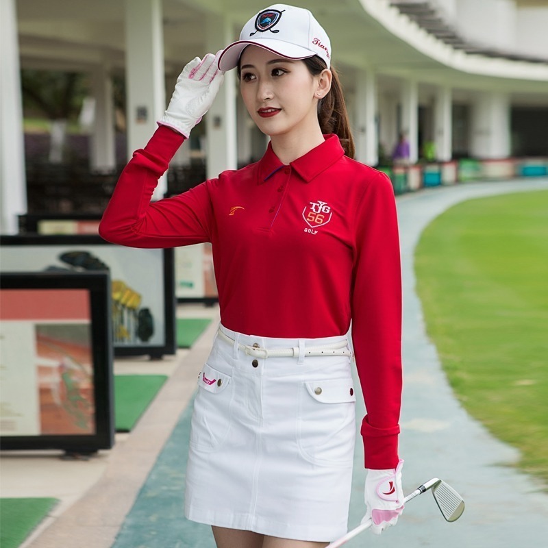 Áo Thun Chơi Golf Dài Tay Cổ Tròn Thời Trang Nữ