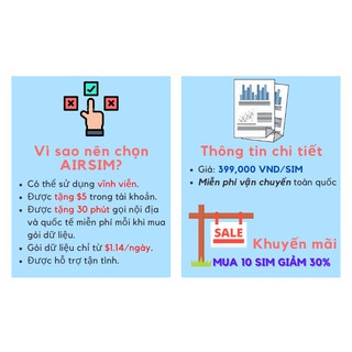 AIRSIM - SIM 4G TRUNG QUỐC