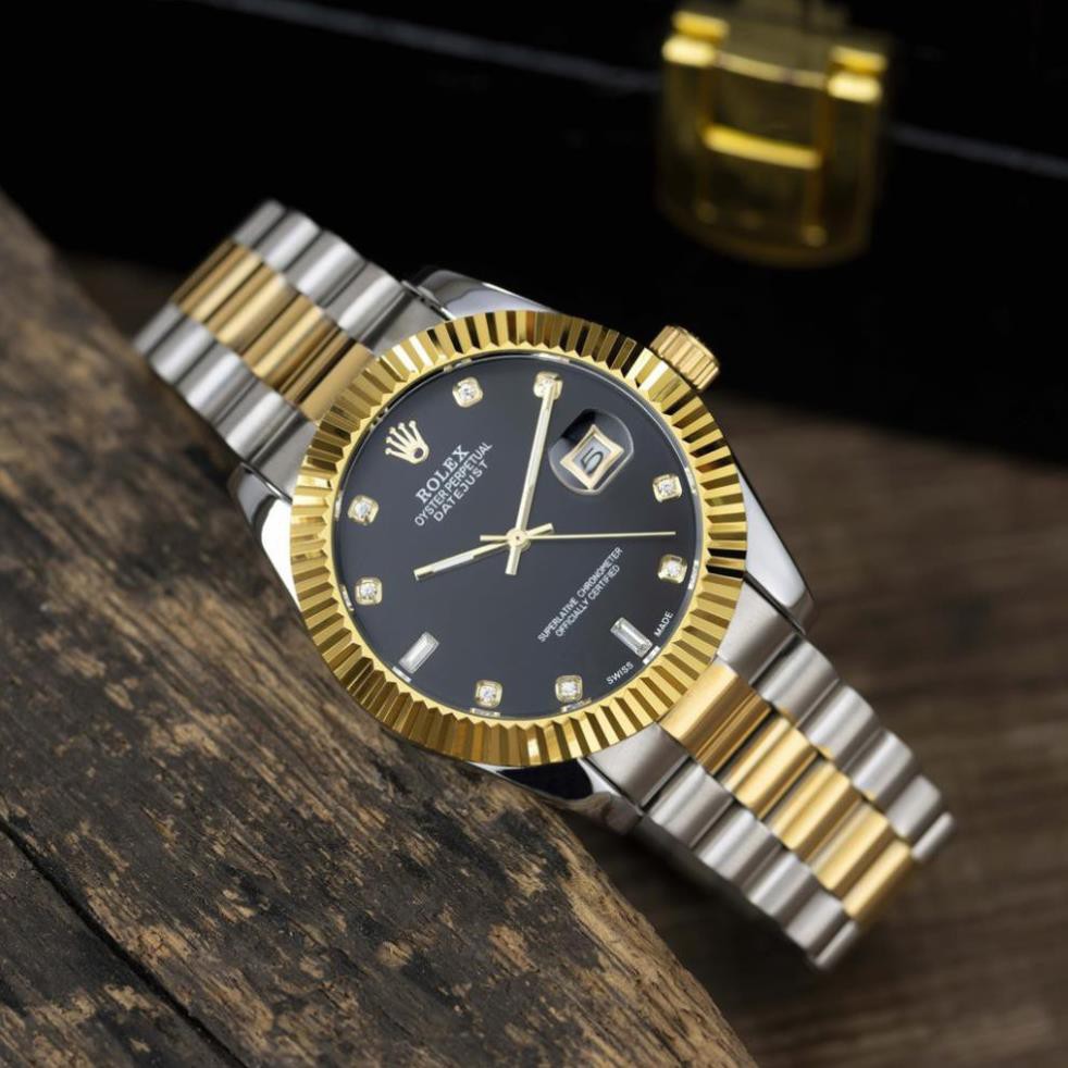Đồng hồ nam Rolex máy cơ dây kim loại mặt tròn viền băm cao cấp bảo hành 12m DH561 - Shop306 | BigBuy360 - bigbuy360.vn