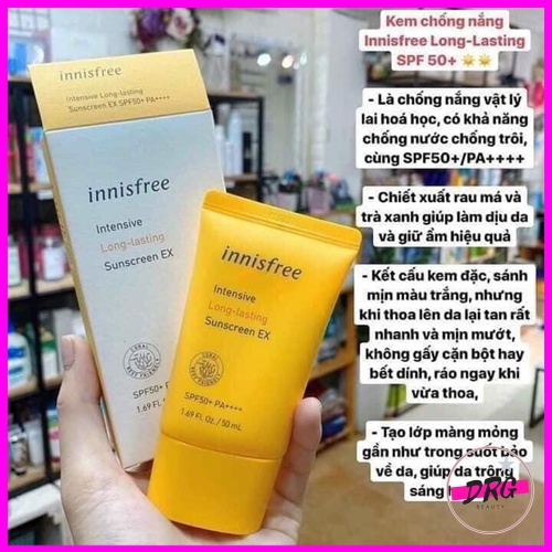 [Kem Chống Nắng Innisfree] No Sebum, Long Lasting, Triple shield