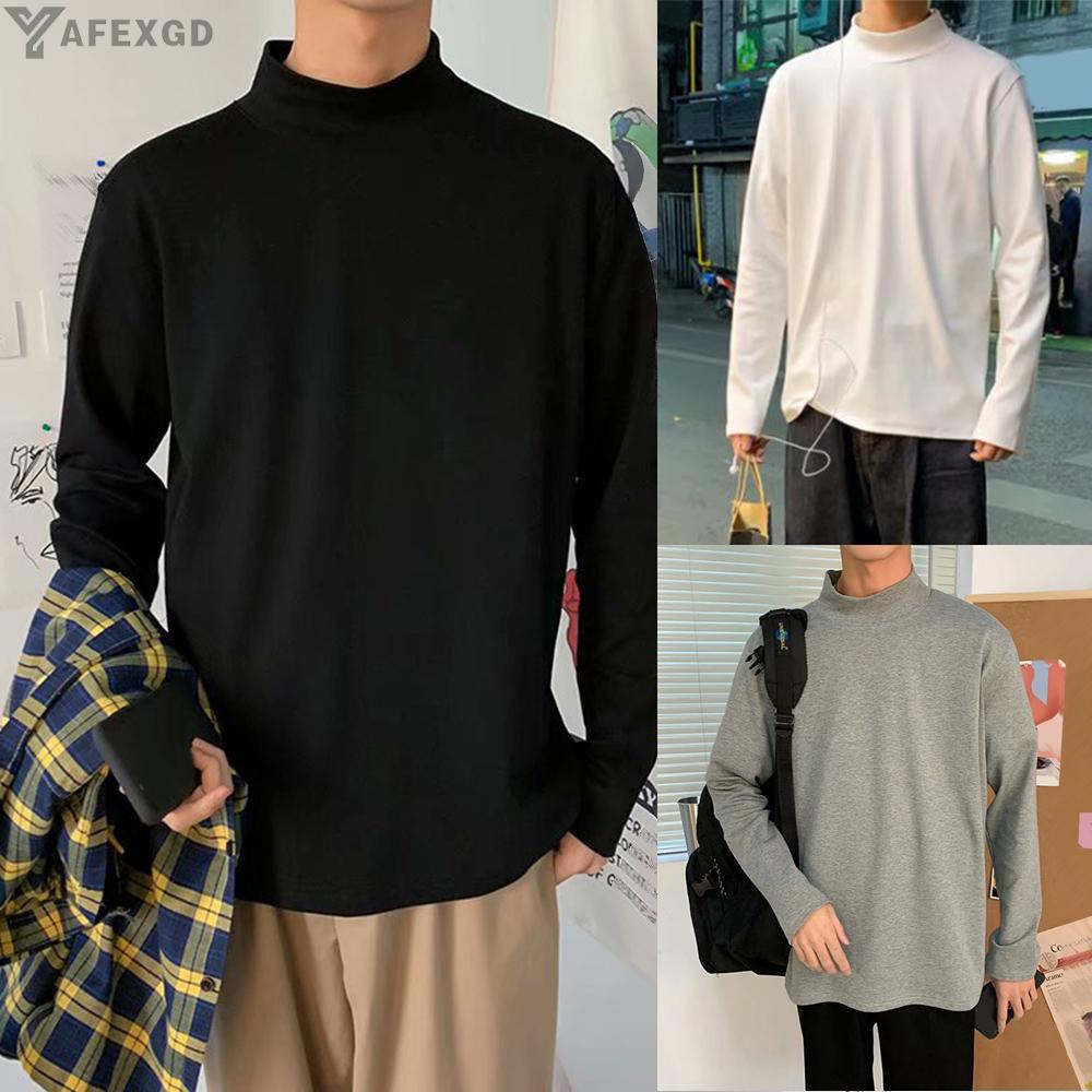 Sweatshirt Loose Sweatshirt Jumper Turtleneck Half High Collar Pullover