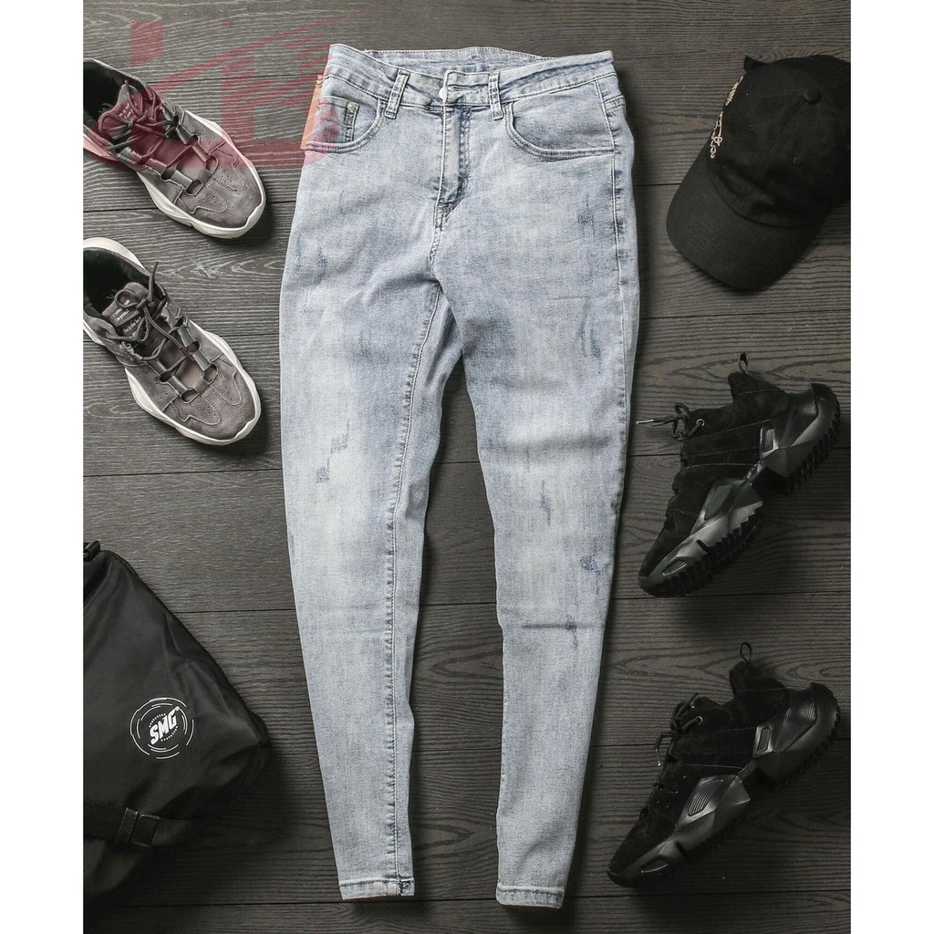 Quần jean nam cao cấp, co giãn cào nhẹ, QJ123, phom quần Skinny Fit jean, LB1990 Store