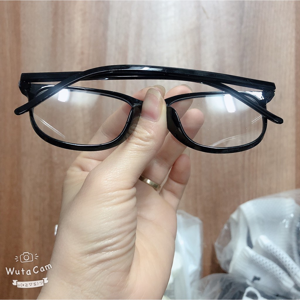 MẮT KÍNH GIẢ CẬN FOM VUÔNG 2 CHẤM GÓC HOT TREND CHO BẠN GÁI-giadungsieure