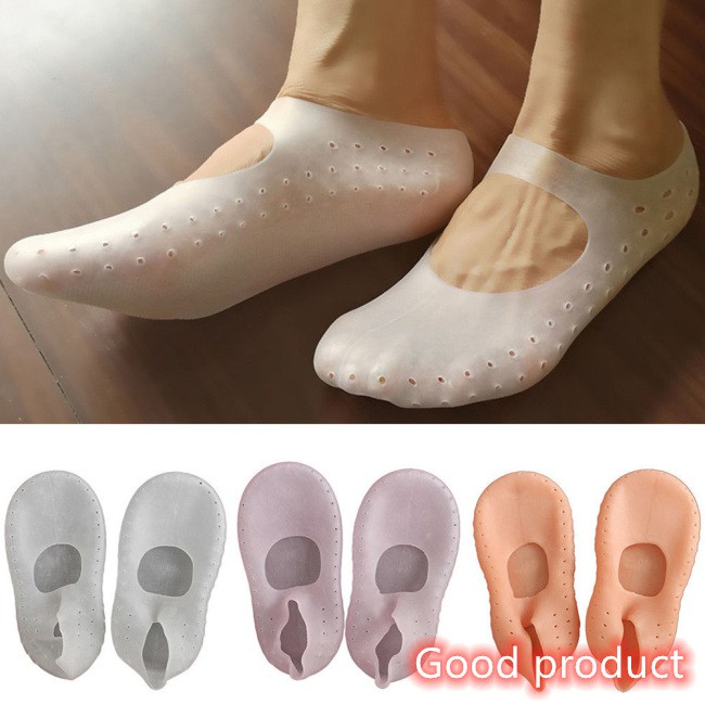 【In stock】 1 Pair Silicone Breathable Moisturizing Socks Heel Cracked Foot Protector Socks | BigBuy360 - bigbuy360.vn