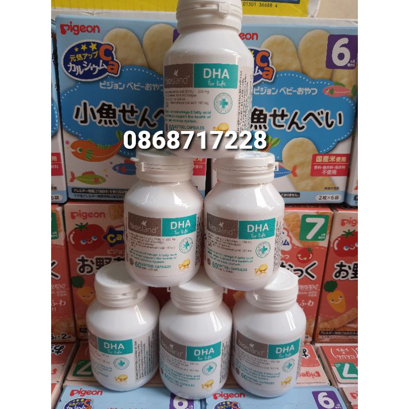 Viên uống bổ sung DHA cho bé Bio Island DHA kid Úc