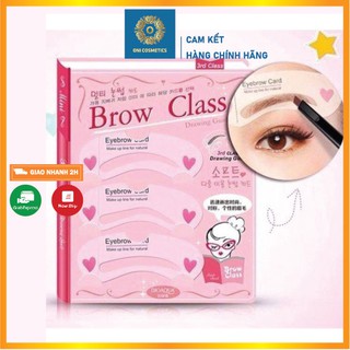 Khuôn kẻ mày etude house mini brown class, set 3 khuôn kẻ chân mày mini tiện lợi