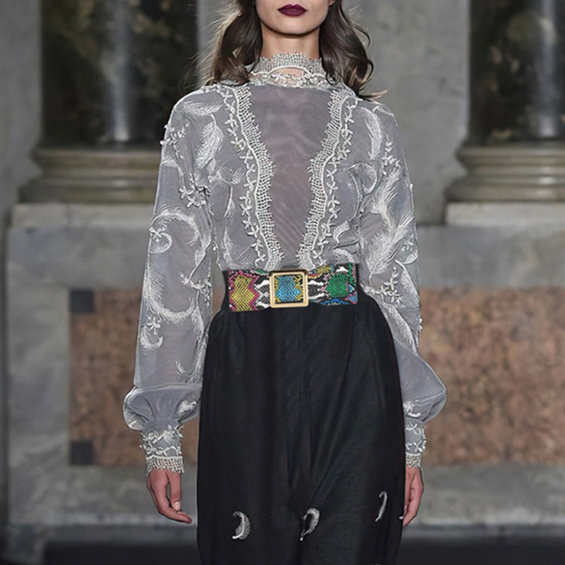 Thắt Lưng Giả Da Họa Tiết Da Rắn Sáng Tạo Dành Cho Nữ