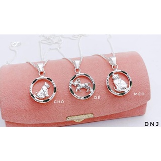 mặt dây chuyền con giáp bạc( không dây)