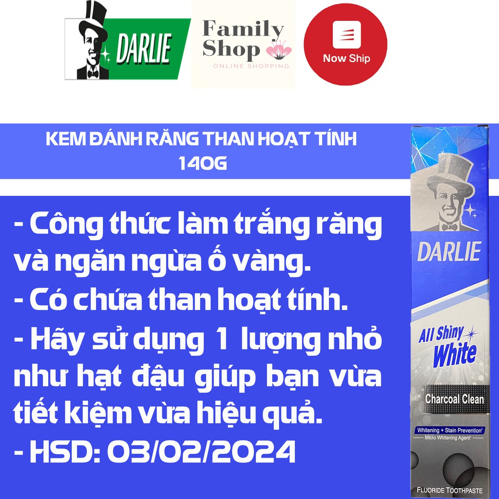 Kem Đánh Răng Darlie Trắng Sáng, Tea Care, Lài, Trà Xanh, Bạc Hà.