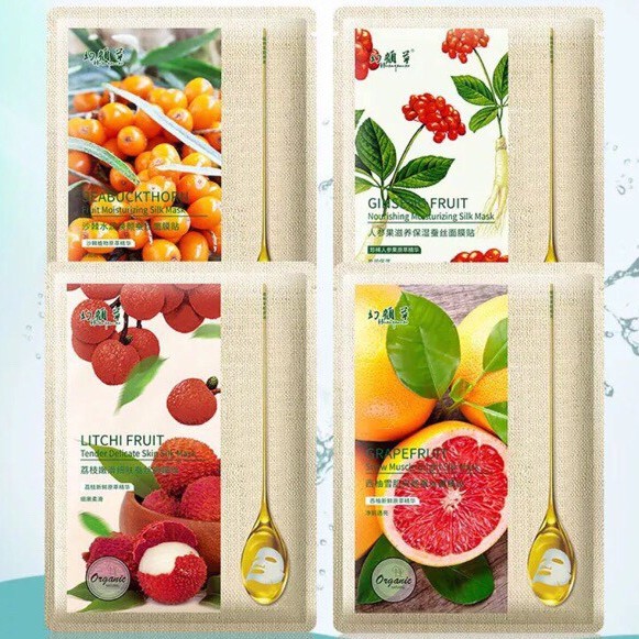 COMBO 10 miếng Mặt nạ cao cấp từ trái cây Organic