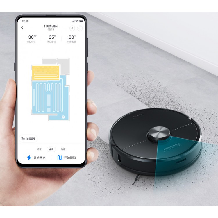 [SỬA LỖI CHẶN APP IOS] Robot hút bụi Xiaomi Roborock Gen 3 (Roborock T6)- Robot hút bụi Xiaomi chính hãng tốt nhất 2019