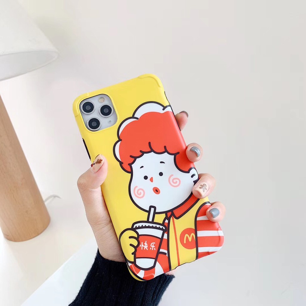 Ốp Điện Thoại Mềm Chống Nứt Họa Tiết Mcdonalds Và Kfc Cho Iphone