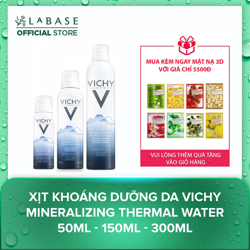 Xịt khoáng dưỡng da Vichy Mineralizing Thermal Water