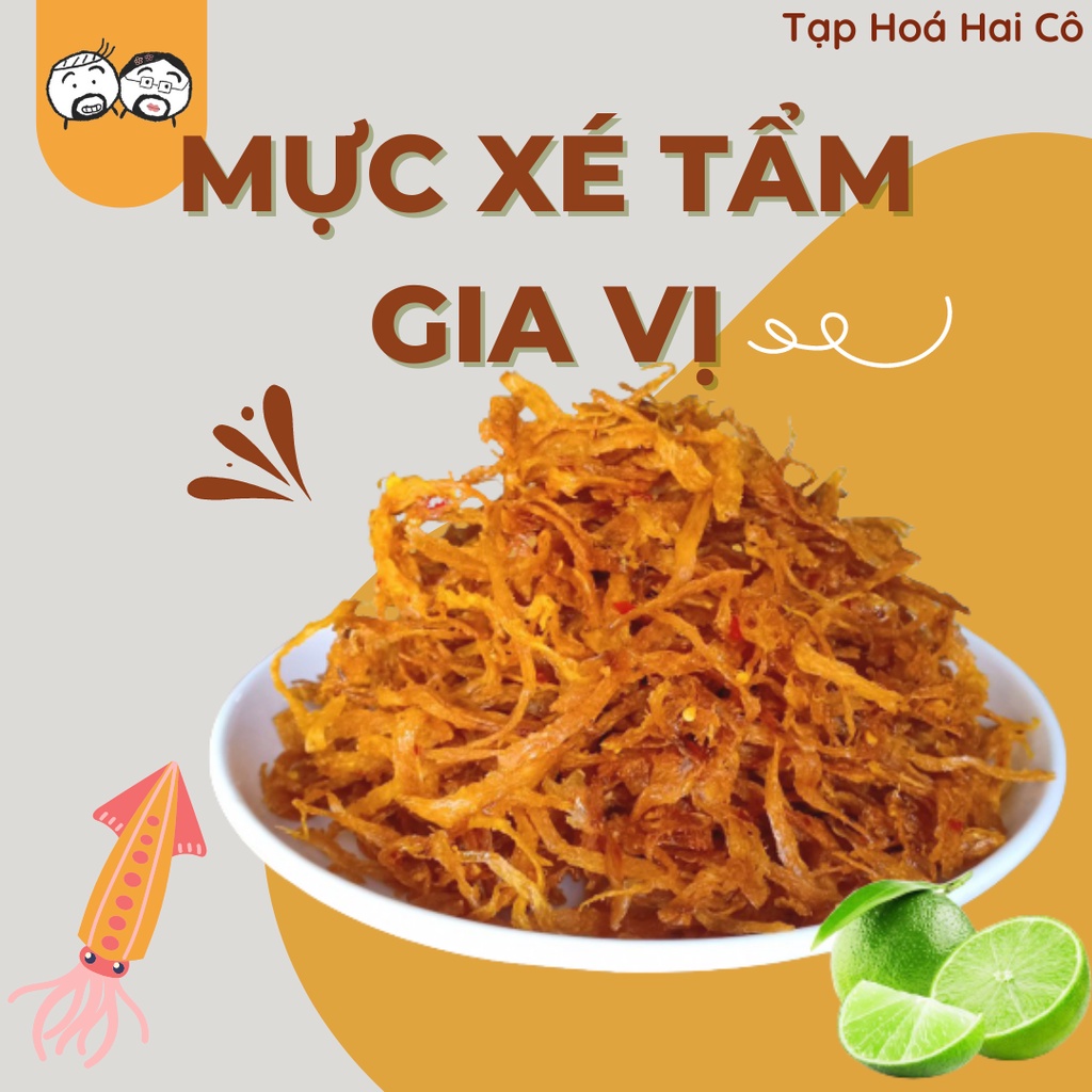 Mực Xé Tẩm Gia Vị Ăn Vặt Hũ 250g