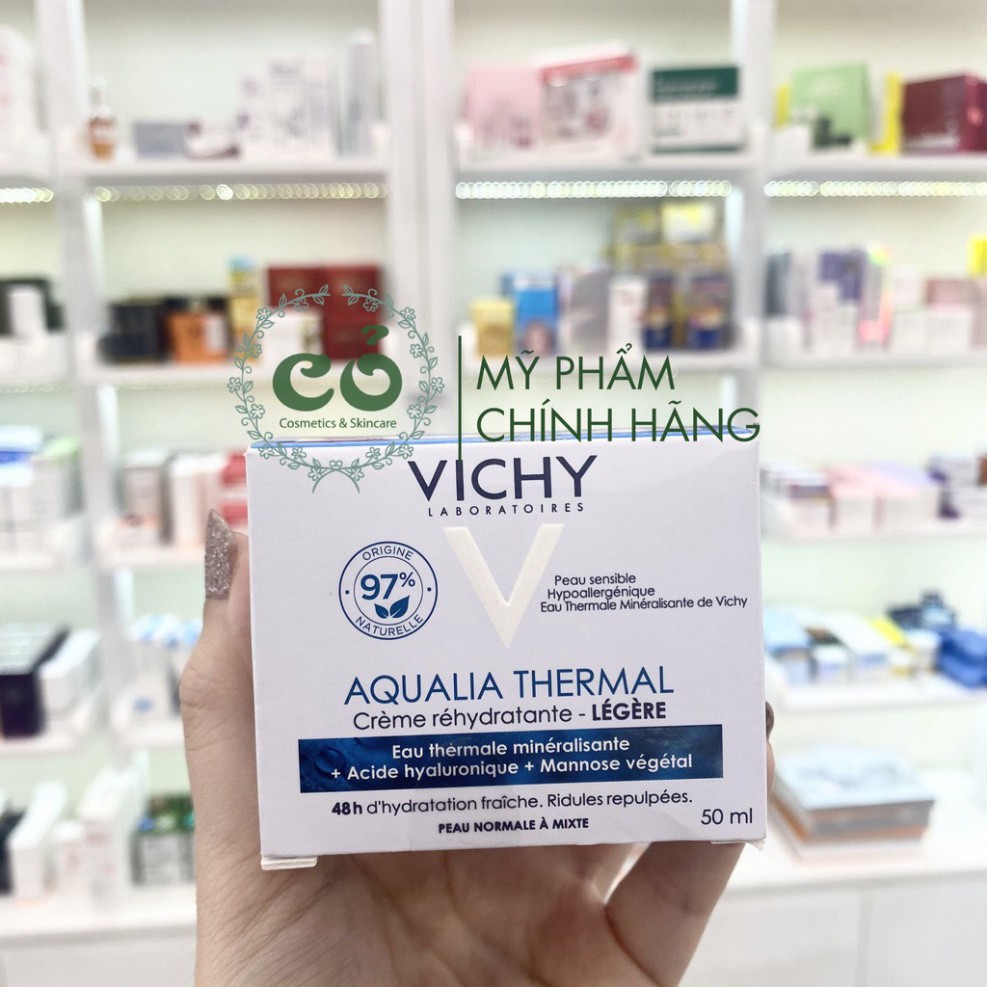 SALE Kem Dưỡng Ẩm, Cấp Nước Cho Da Dầu Vichy Aqualia Thermal Cream-Gel 50ml SALE